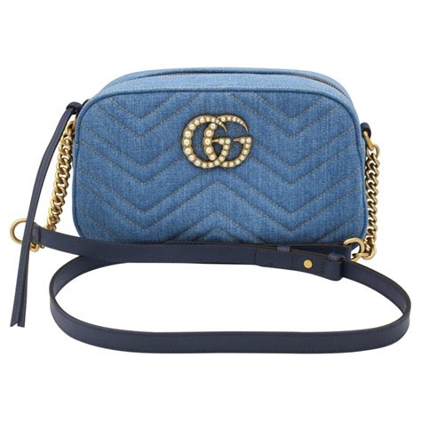 gucci marmont belt bag style|gucci denim marmont bag.